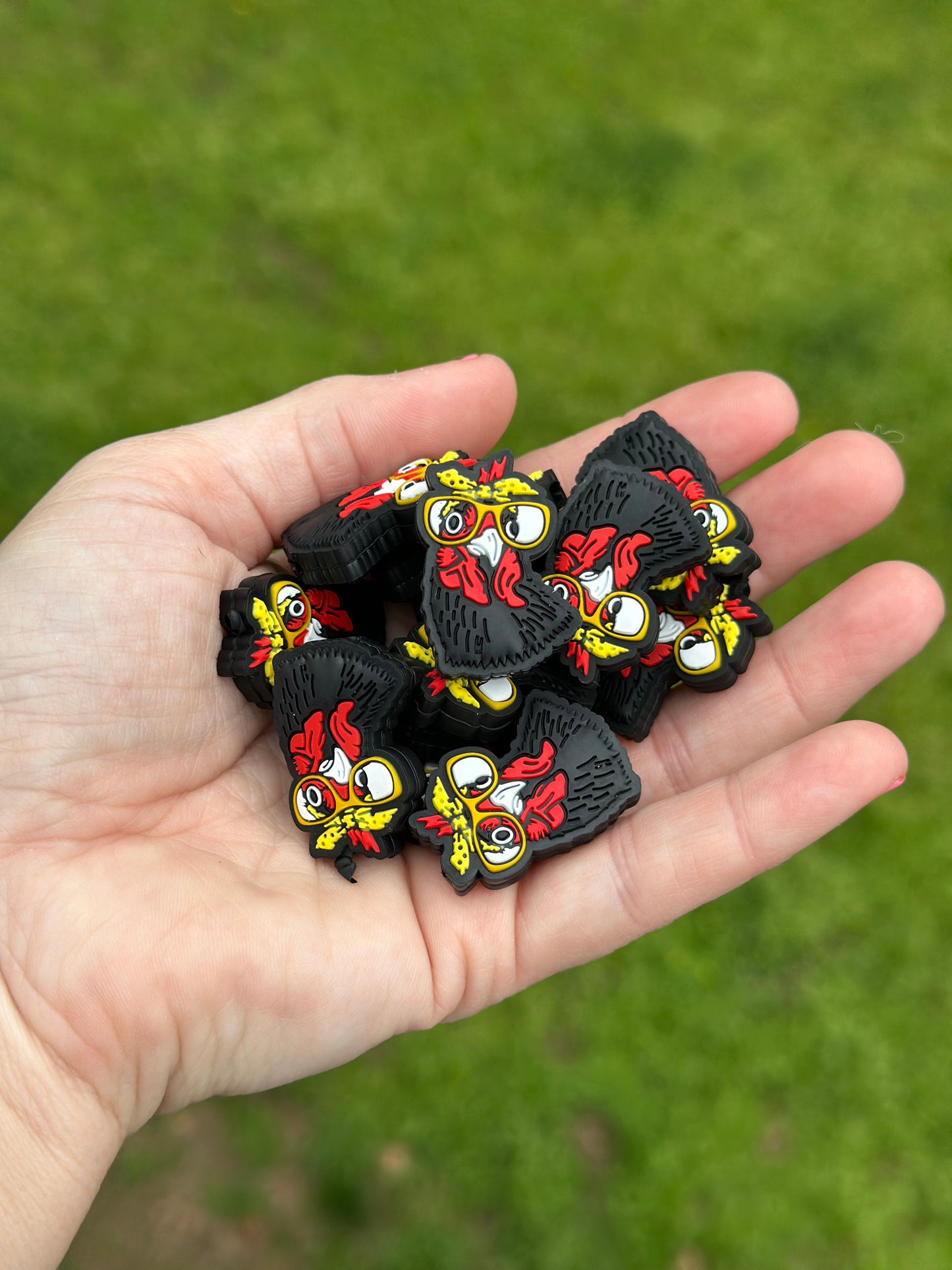 Chicken Silicone Focal Bead