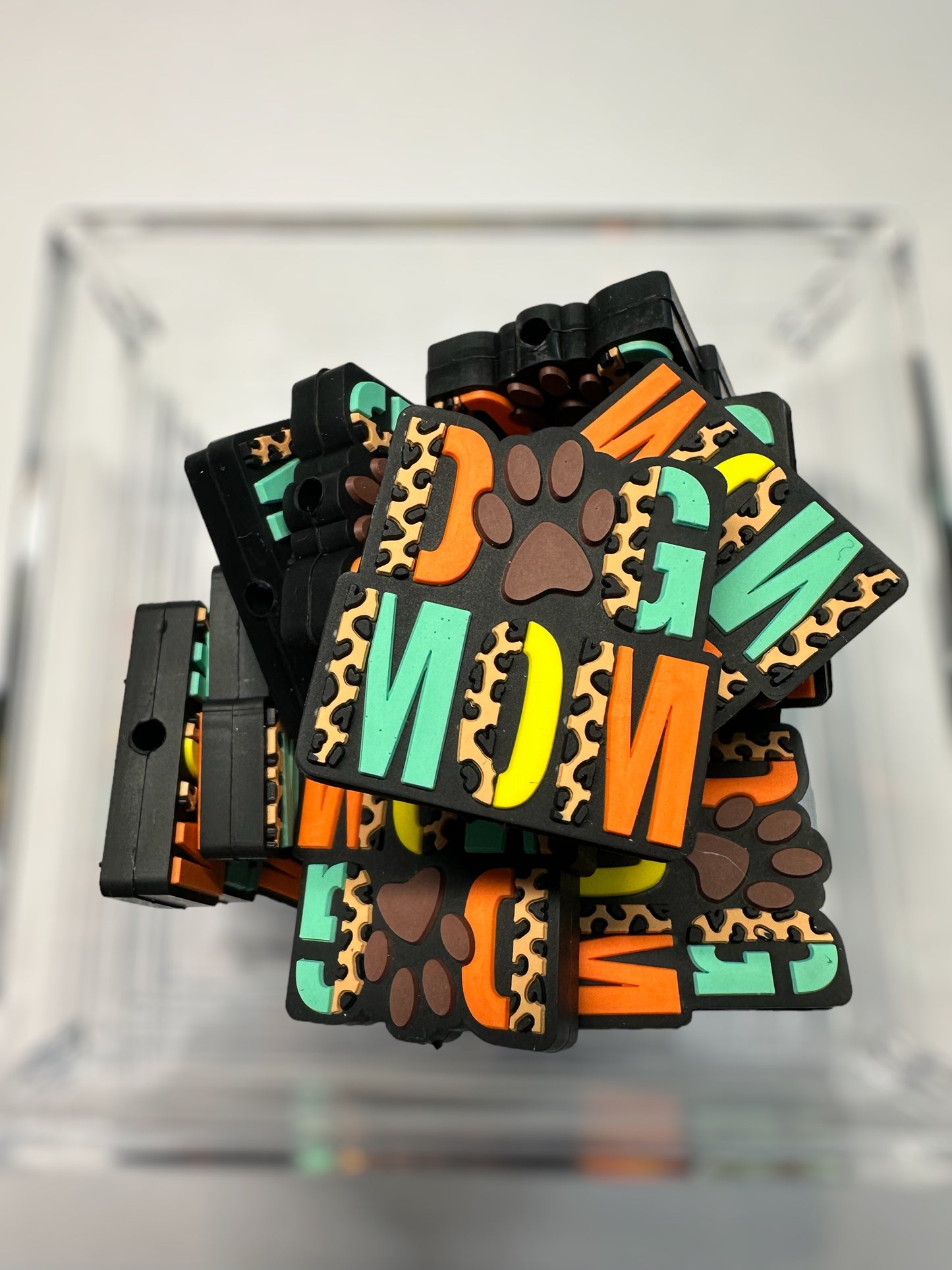 Dog Mom Silicone Focal Bead