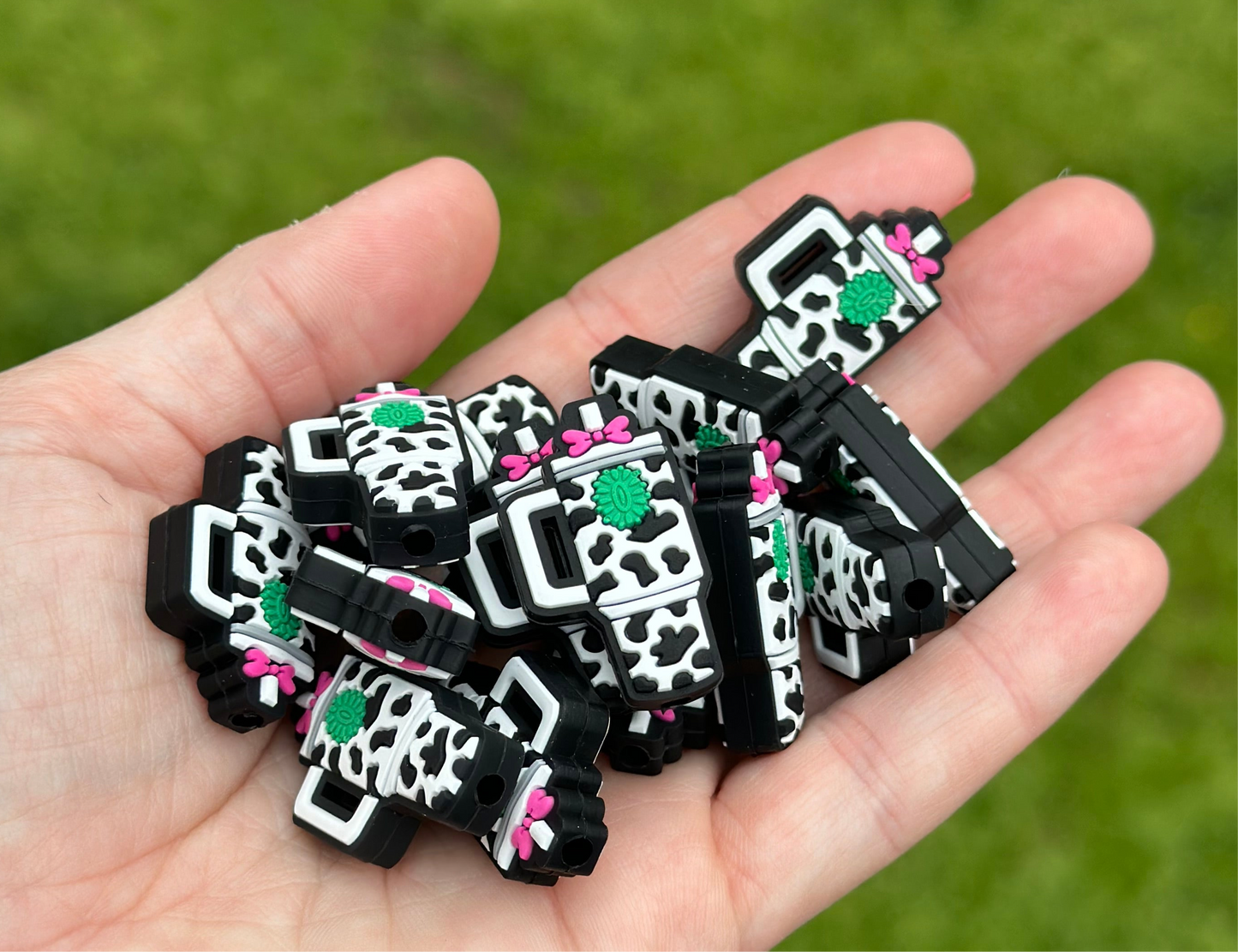 Tumbler Cup Western Silicone Focal Bead