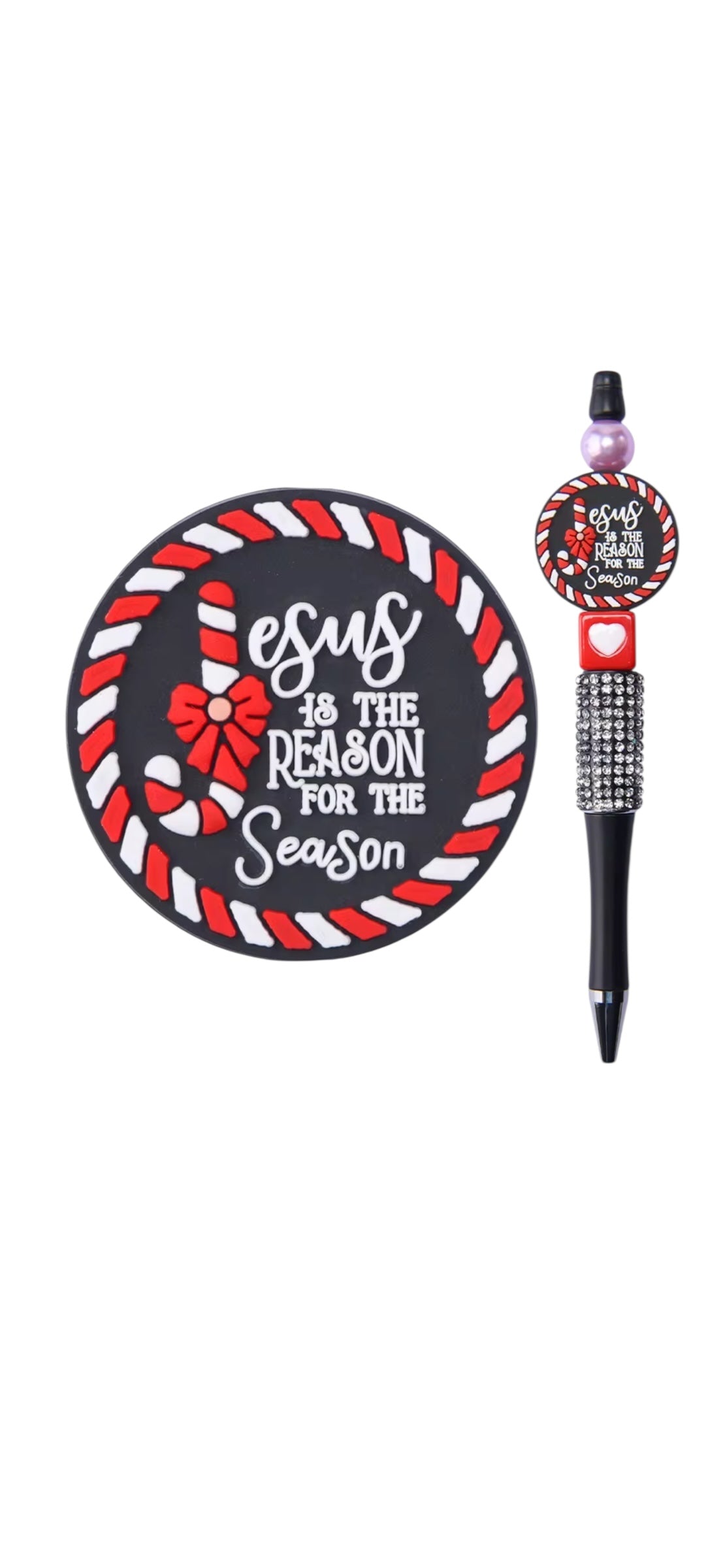 Christmas Jesus Faith Focal Bead