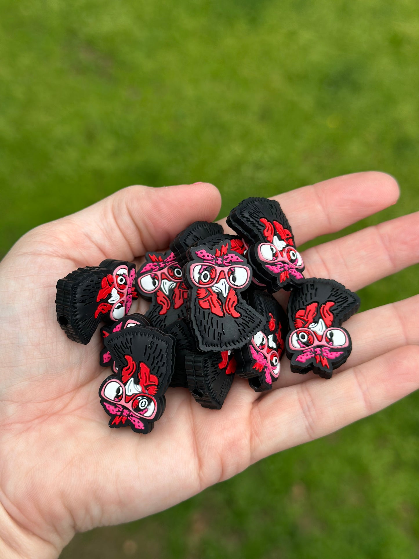 Chicken Silicone Focal Bead