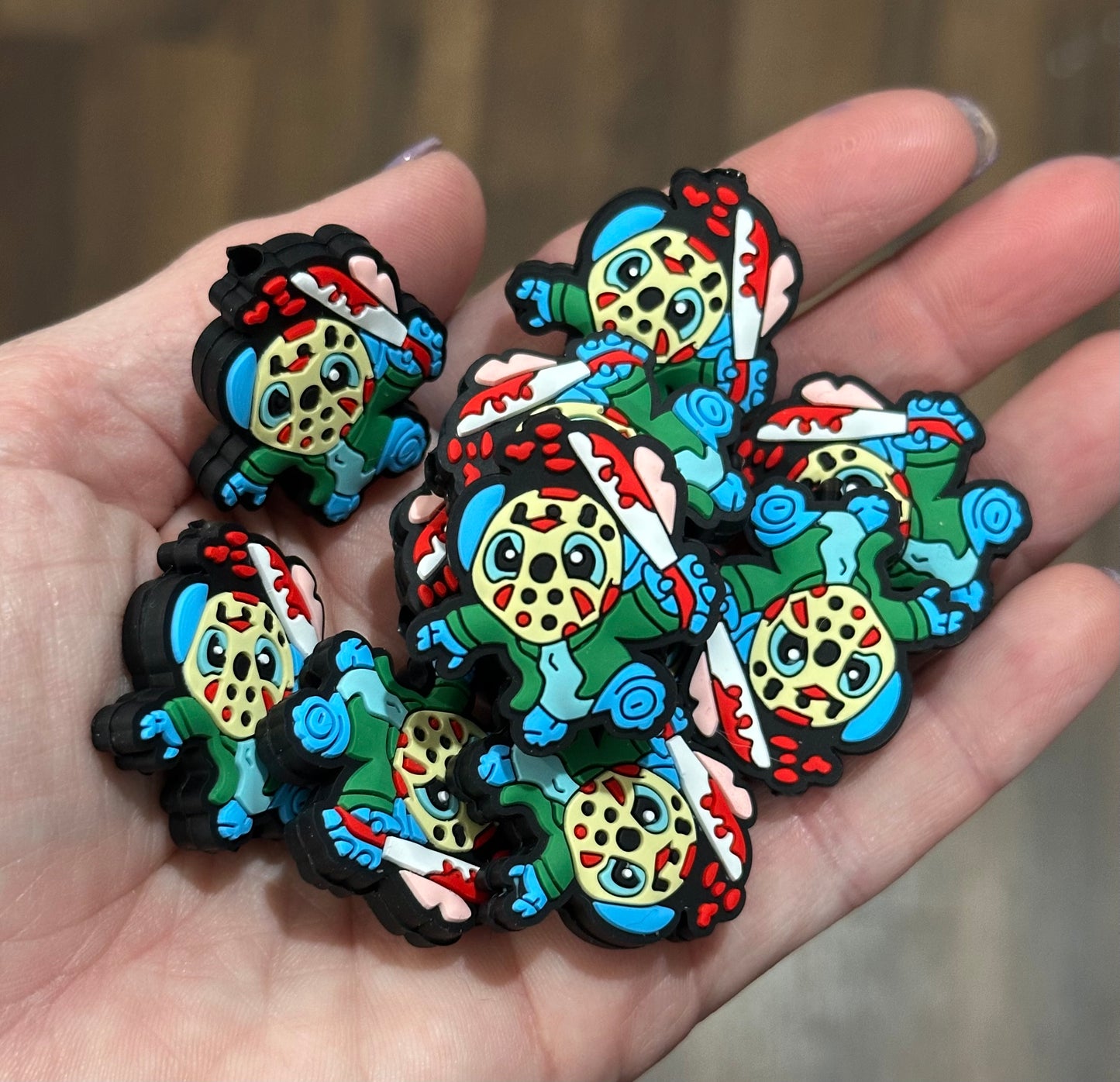 Halloween Blue Guy Focal Bead