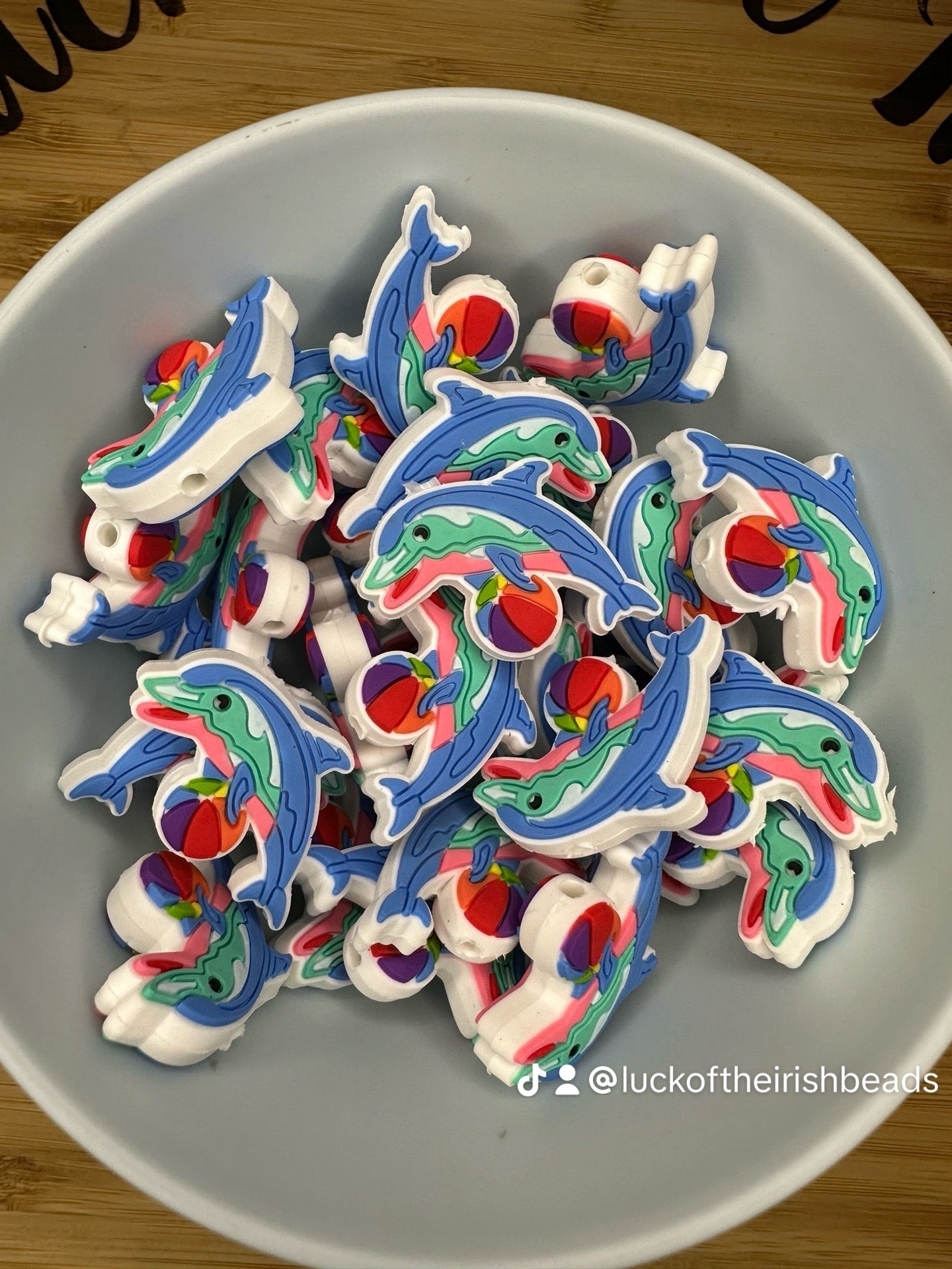 Lisa Frank Silicone Focal Beads