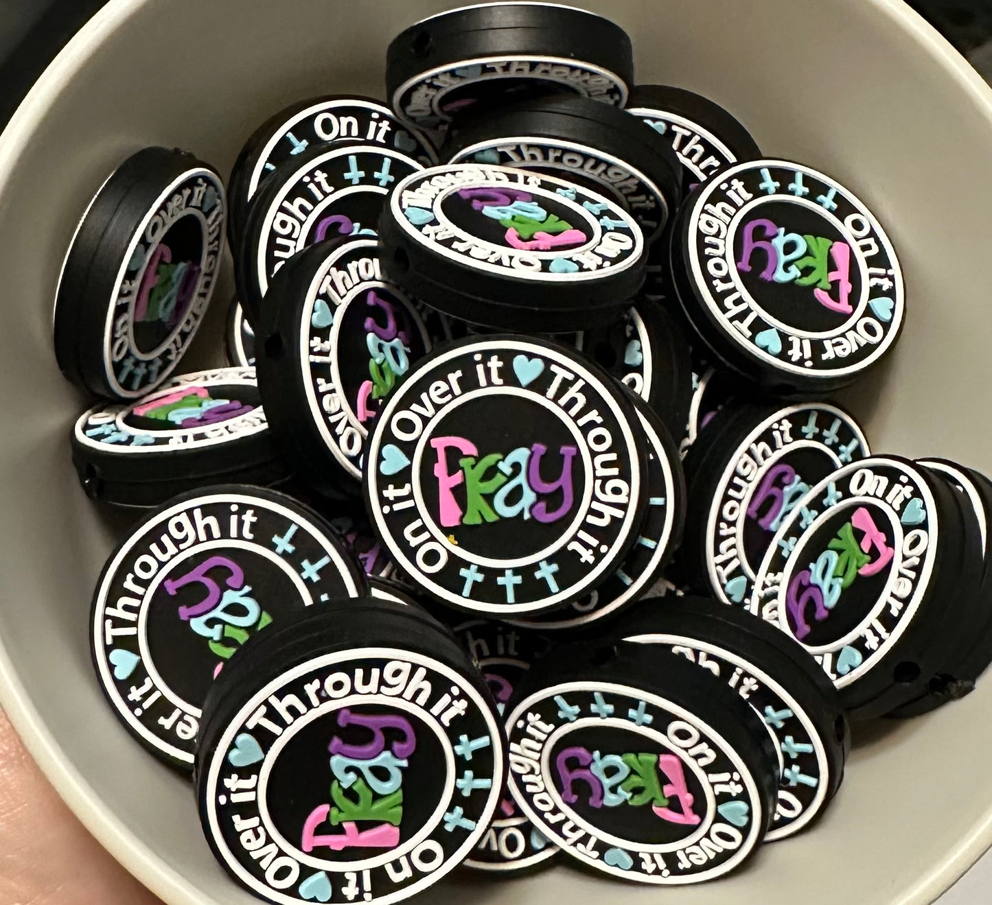 Pray Silicone Focal Bead