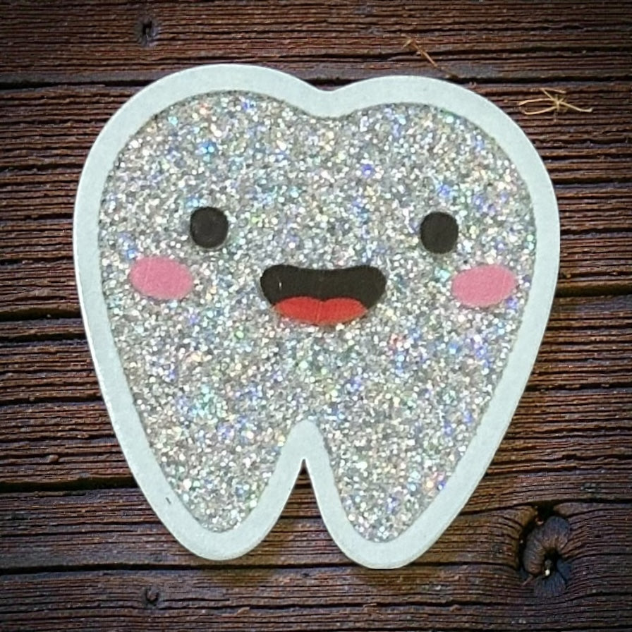 Dental Tooth Glitter Acrylic Flatback