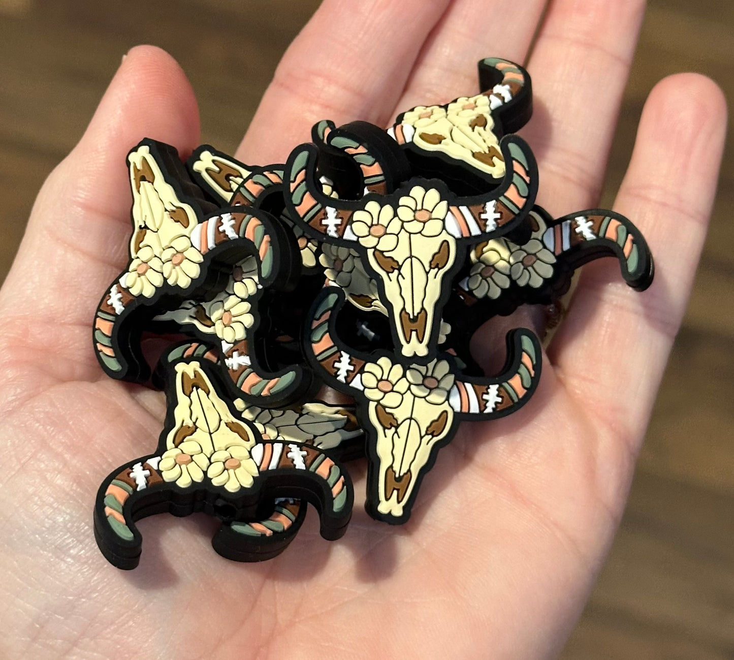 Western Cow Skull Focal Bead