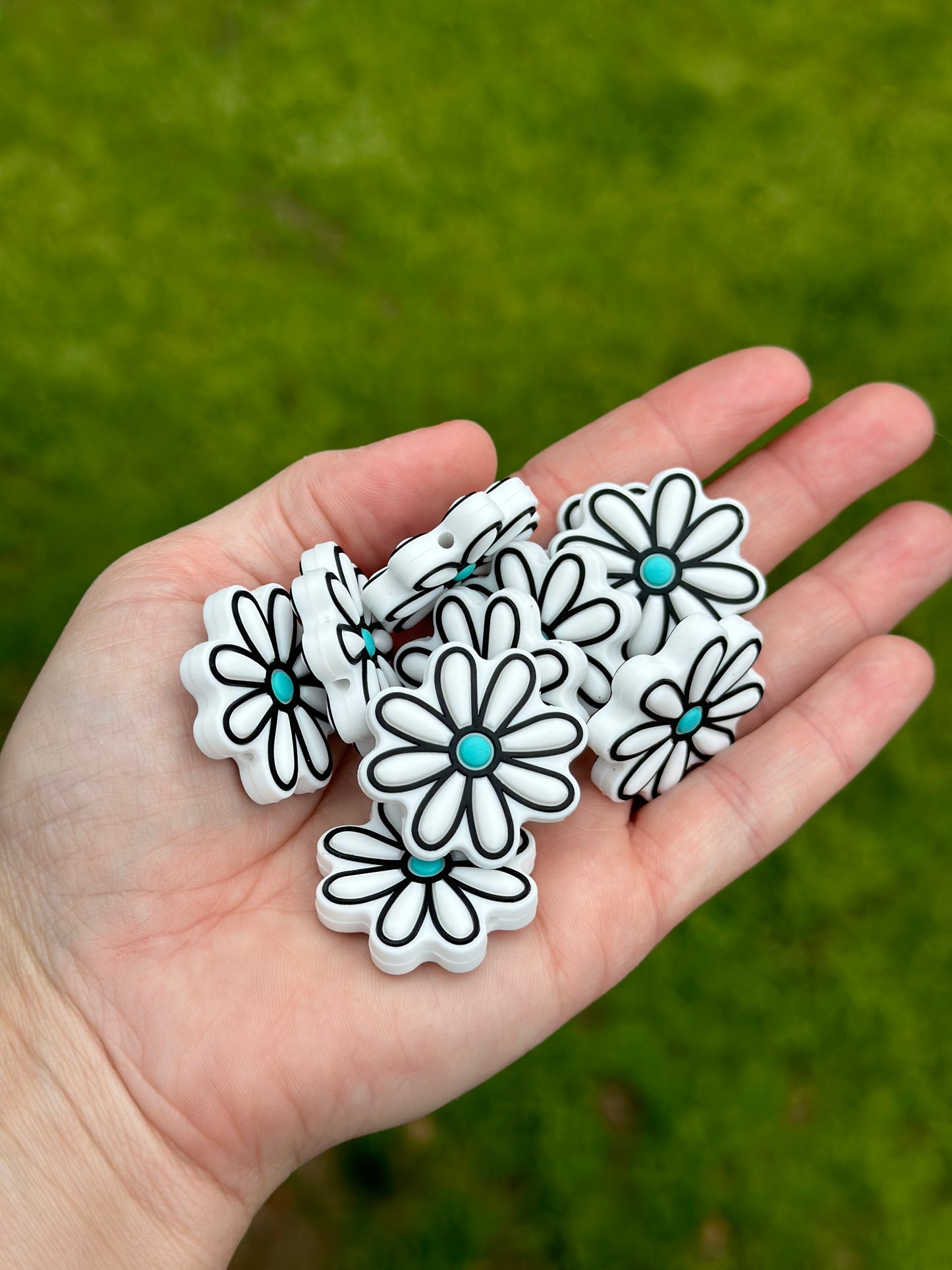 Flowers Silicone Focal Bead