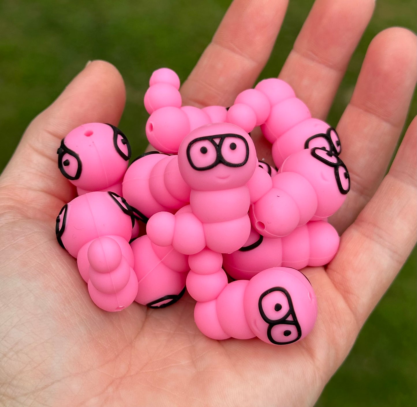 3D Silicone Focal Book Worms