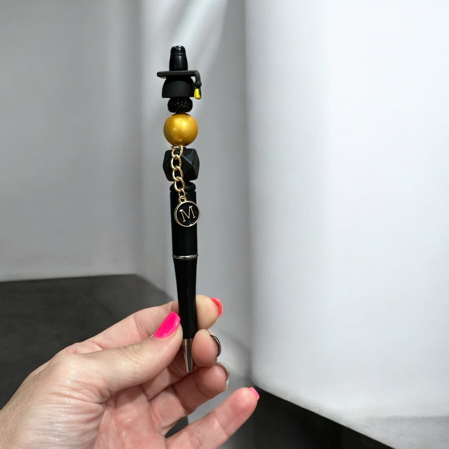 Graduation Cap Senior School 3D Silicone Focal Bead