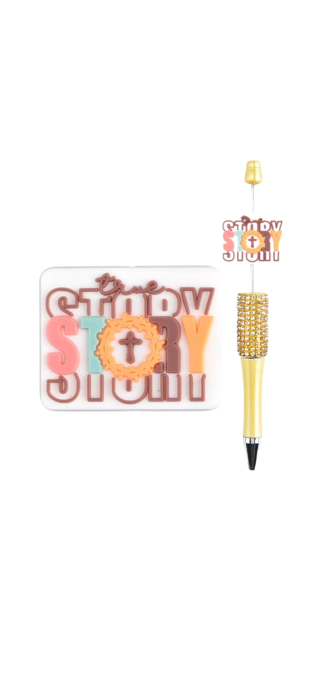 Faith Jesus Blessed Story Focal Bead