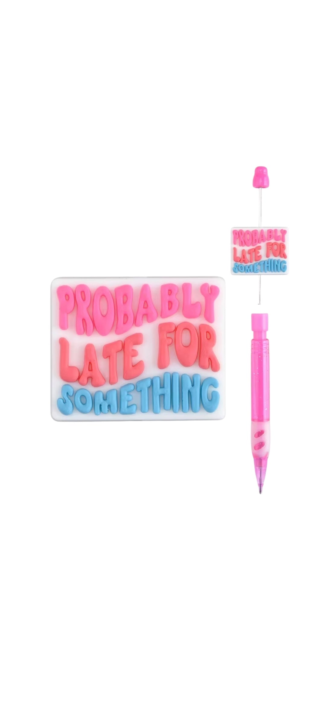 Probably Late For Something Sarcastic Focal Bead