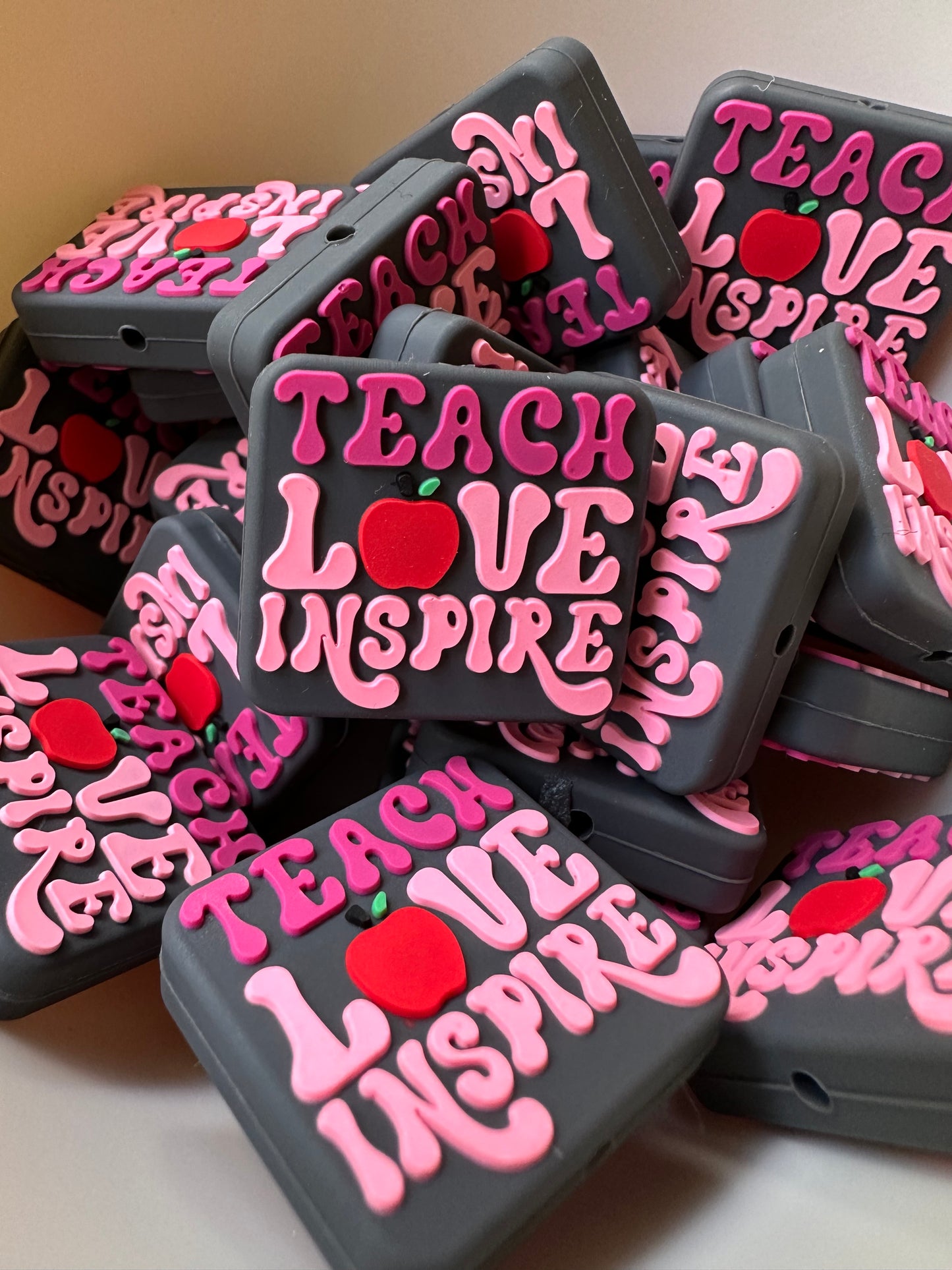 Teach Love Inspire Focal Bead