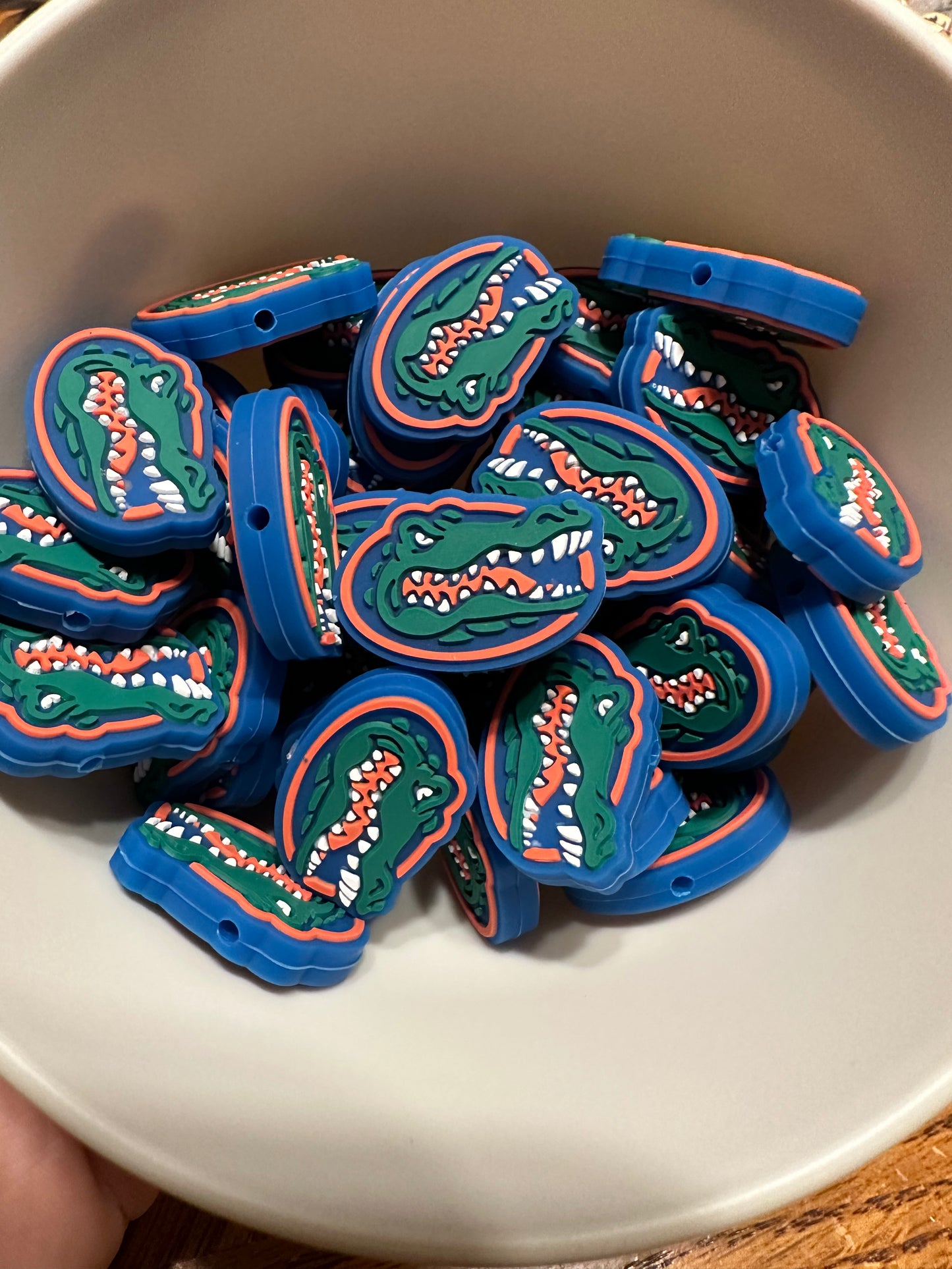 Football Florida Silicone Focal Bead