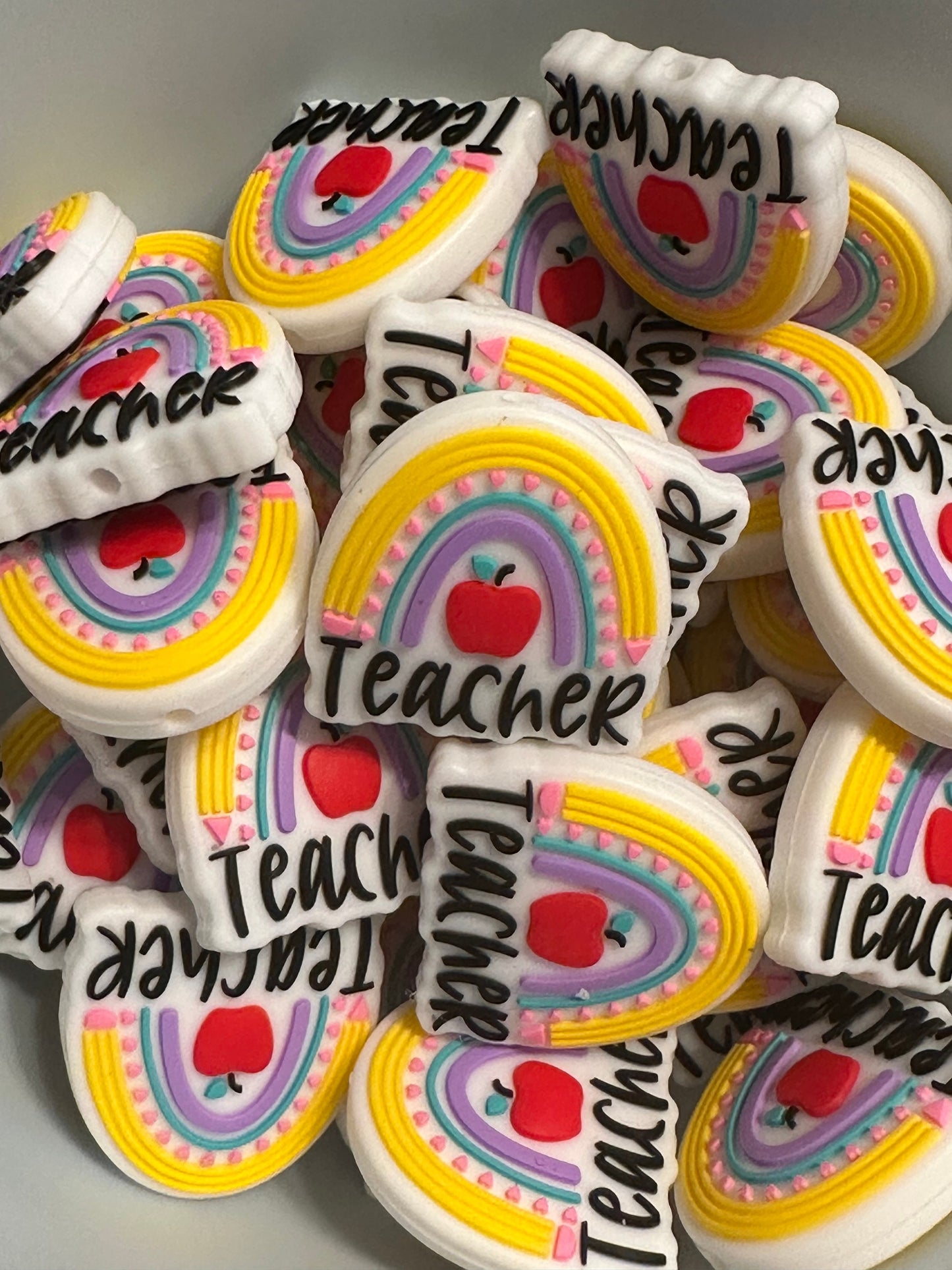 Teacher Silicone Focal Bead