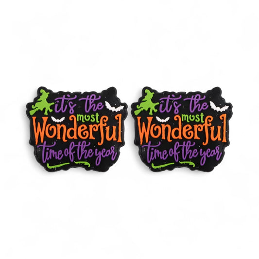 Halloween Spooky Silicone Focal Bead