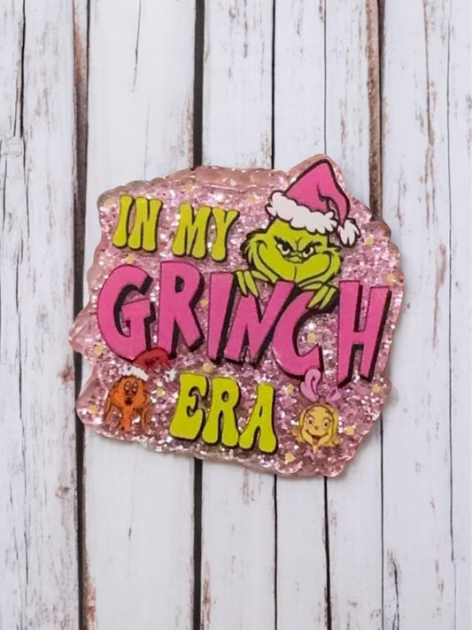 In My Grinch Era Glitter Flatback