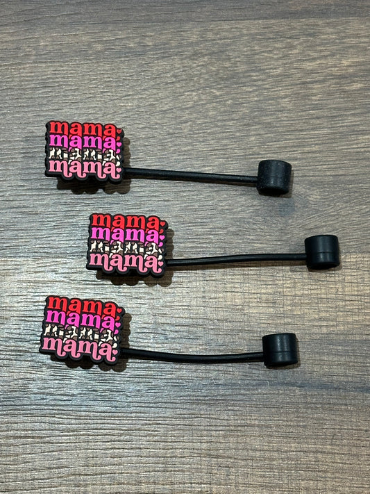 Mama 10mm Silicone Straw Topper