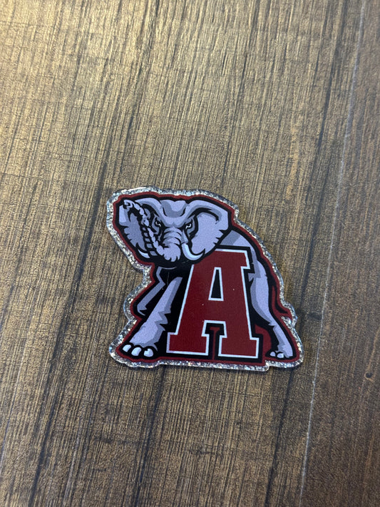 Alabama Football Acrylic Flatback Glitter
