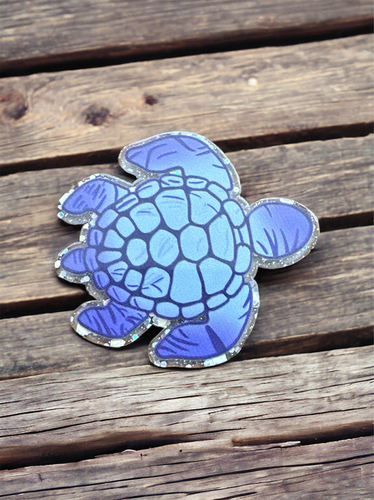 Turtle Acrylic Flatback Glitter