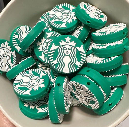 Coffee Silicone Focal Bead
