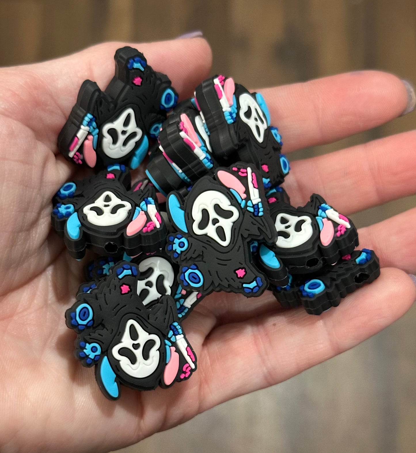 Halloween Blue Guy Focal Bead