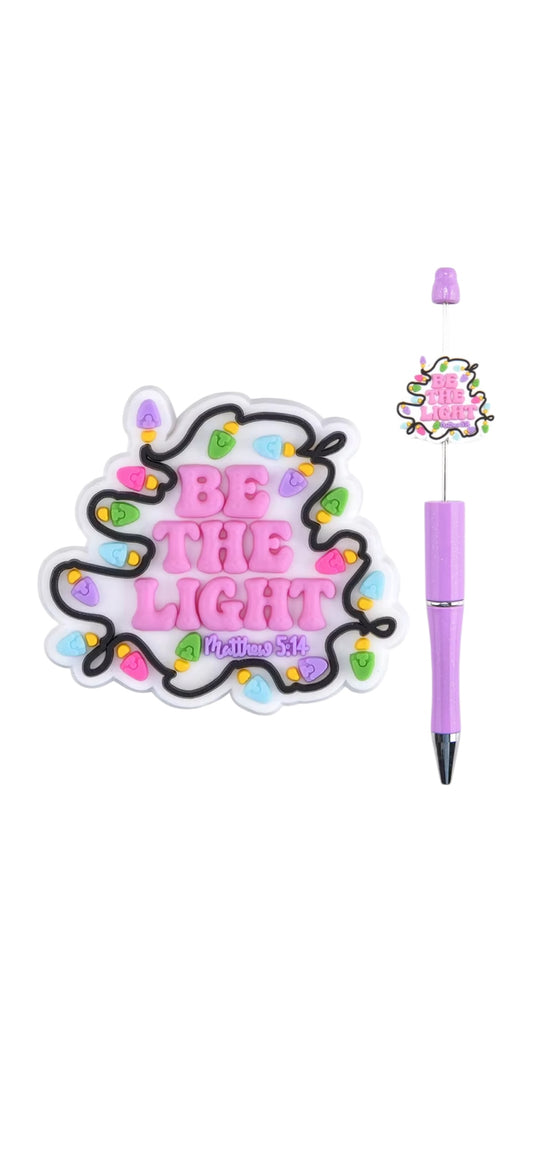 Christmas Be The Light PVC Focal Bead