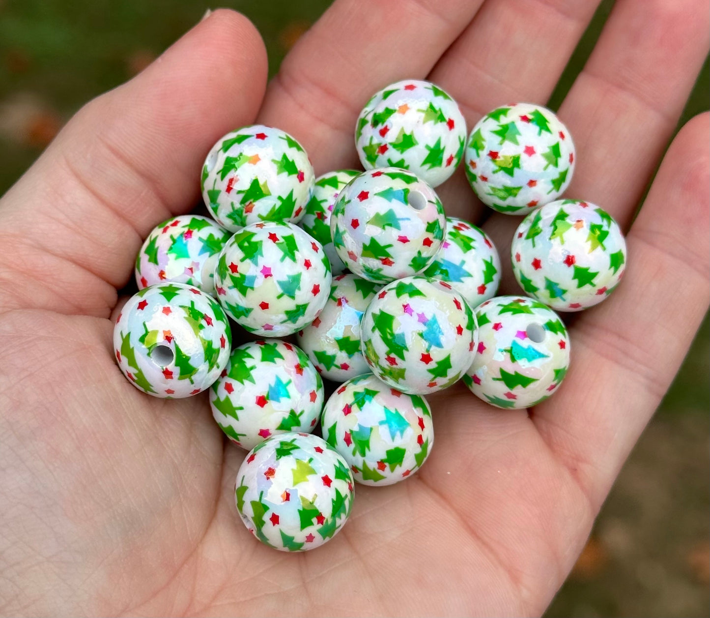 16mm Acrylic Beads Christmas Tree