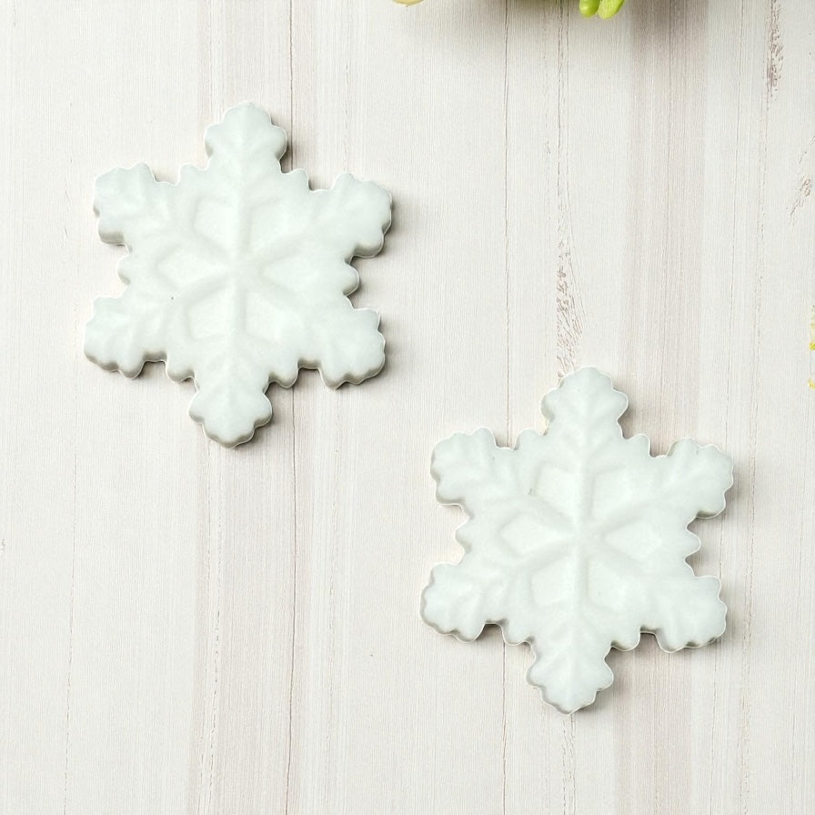 Christmas Snowflake Silicone Focal Bead