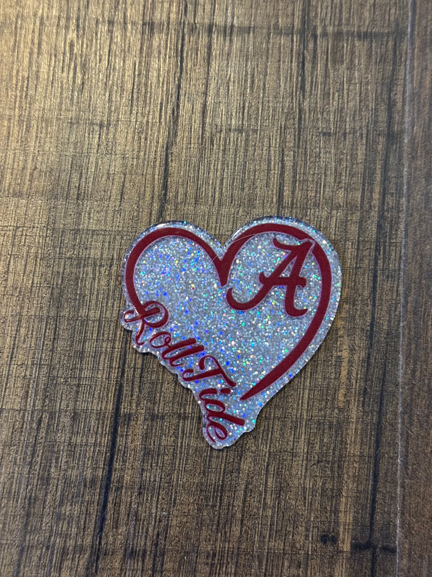 Alabama Football Acrylic Flatback Glitter