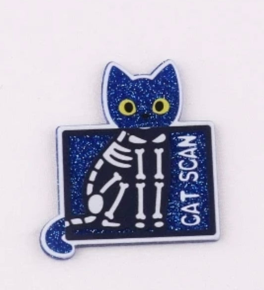 Cat Scan Acrylic Flatback Glitter