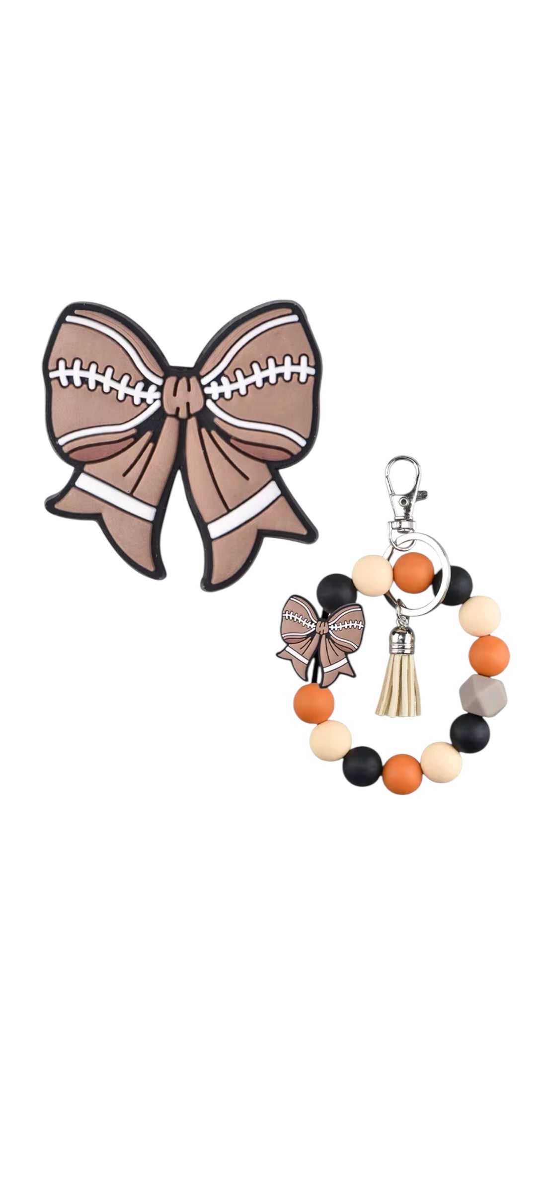 Bows Sports PVC Focal Bead