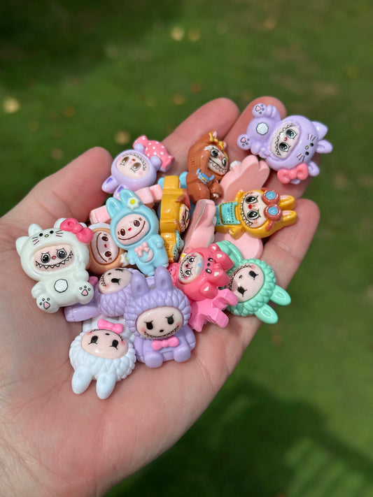 Labubu Resin Charms Small Mix of 10 Random