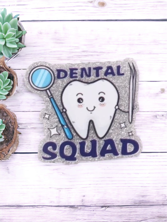 Dental Squad Acrylic Flatback Glitter
