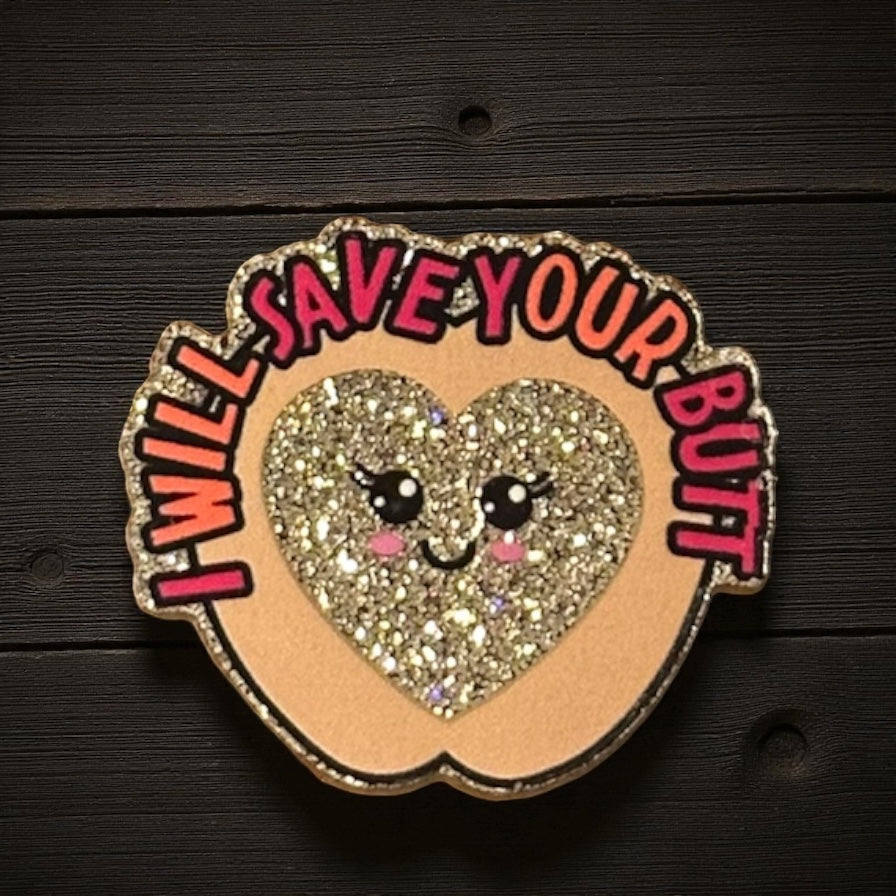 Wound Care Medical Nurse Glitter Acrylic Flatback