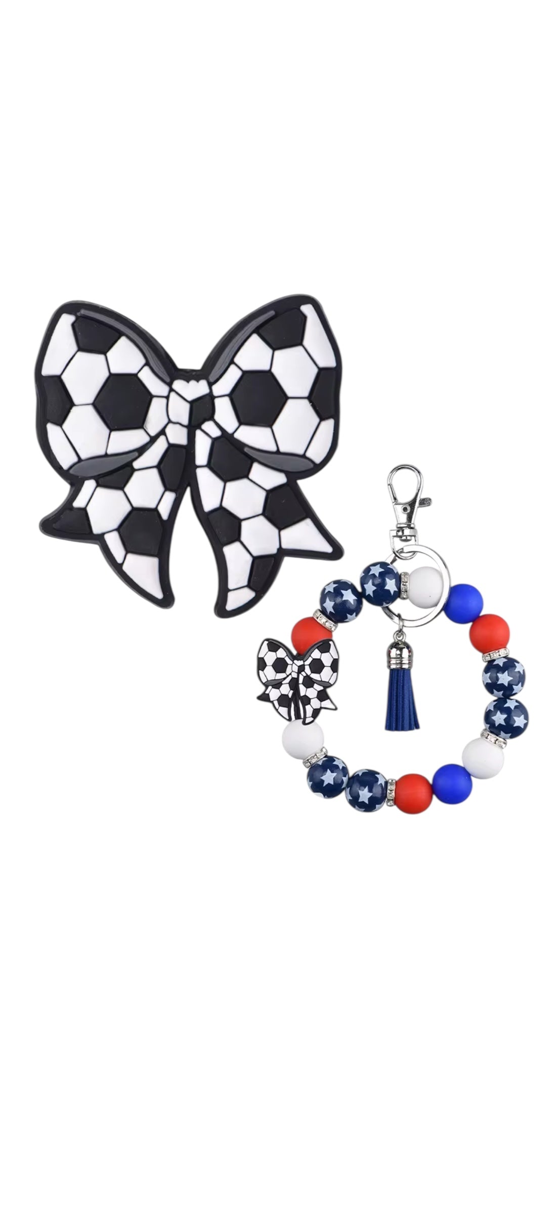 Bows Sports PVC Focal Bead