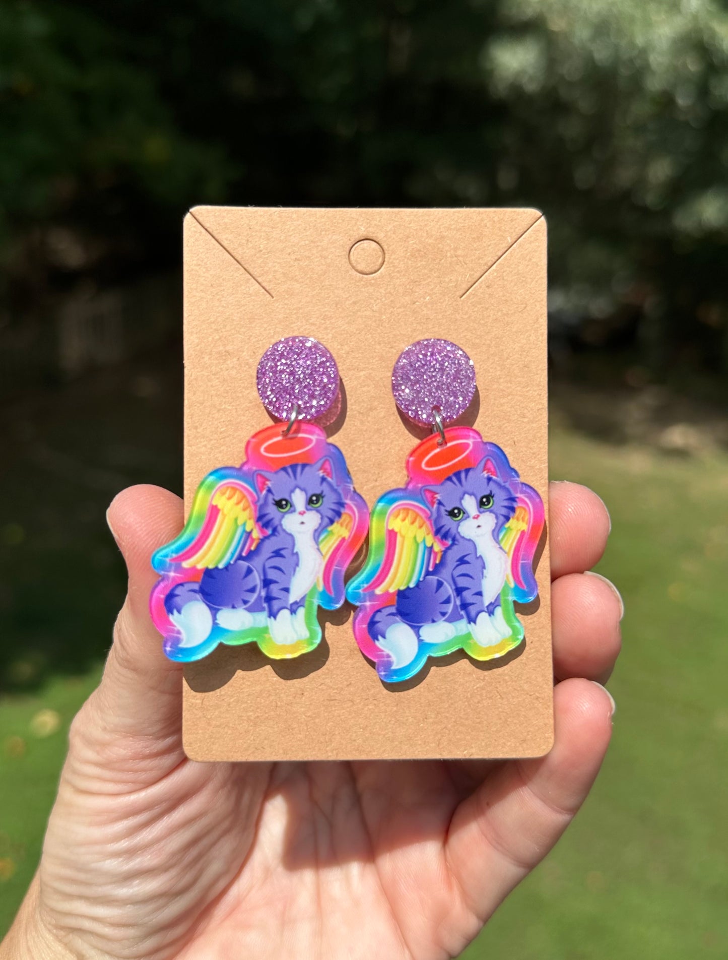 Lisa Frank Acrylic Earrings