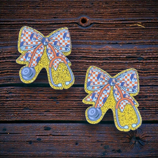 Tennessee College Football Glitter Acrylic Flatback