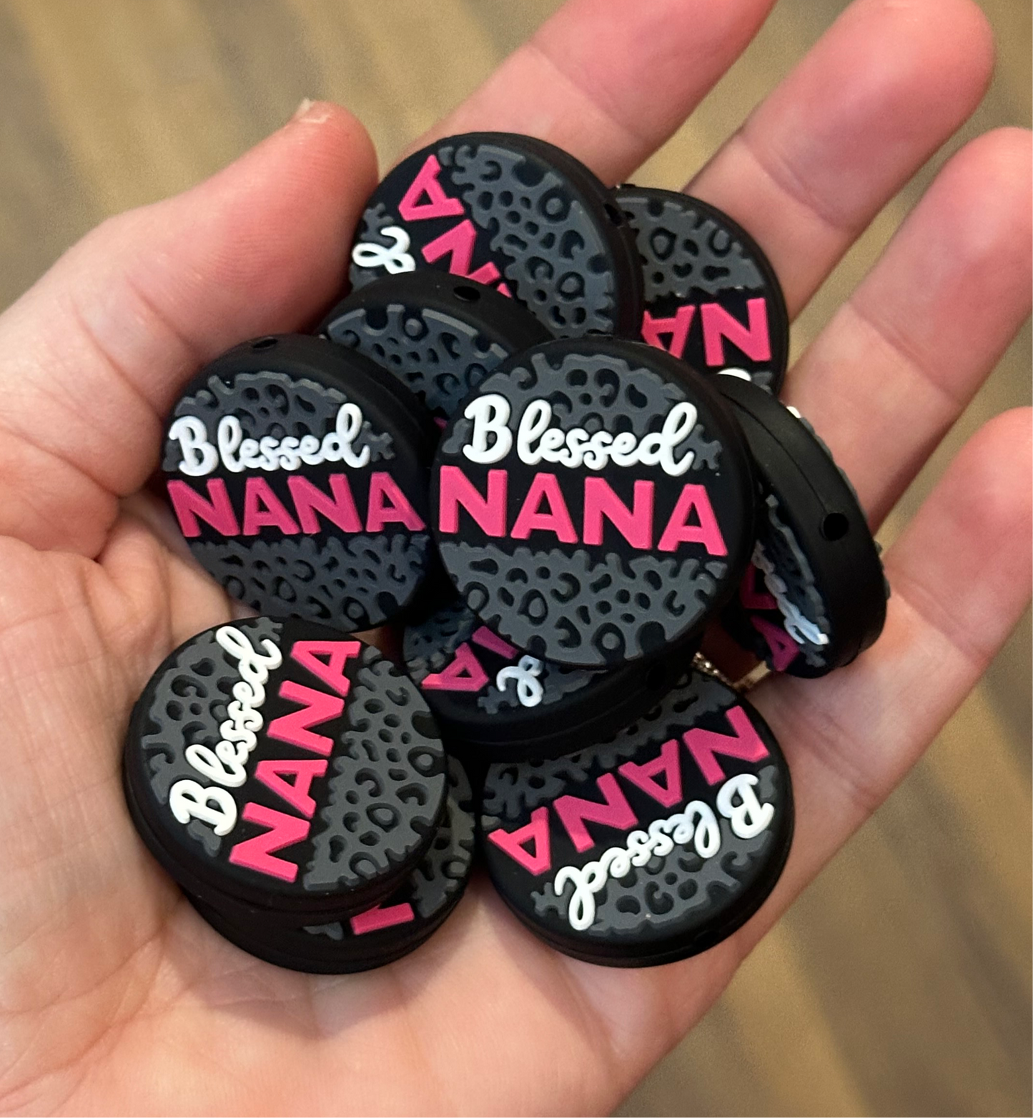 Blessed Nana Silicone Focal Bead