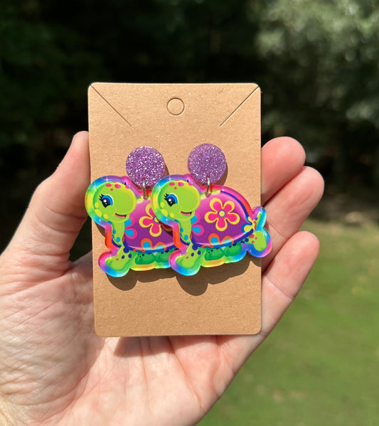 Lisa Frank Acrylic Earrings