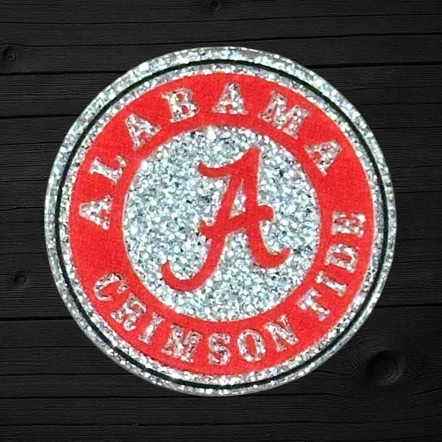Alabama Football Acrylic Flatback Glitter