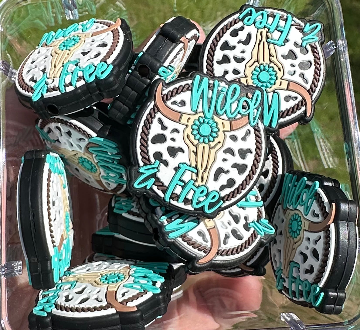 Wild & Free Western Country Silicone Focal Bead