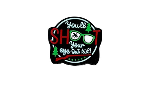 Christmas Story Shoot Your Eye Out Silicone Focal Bead