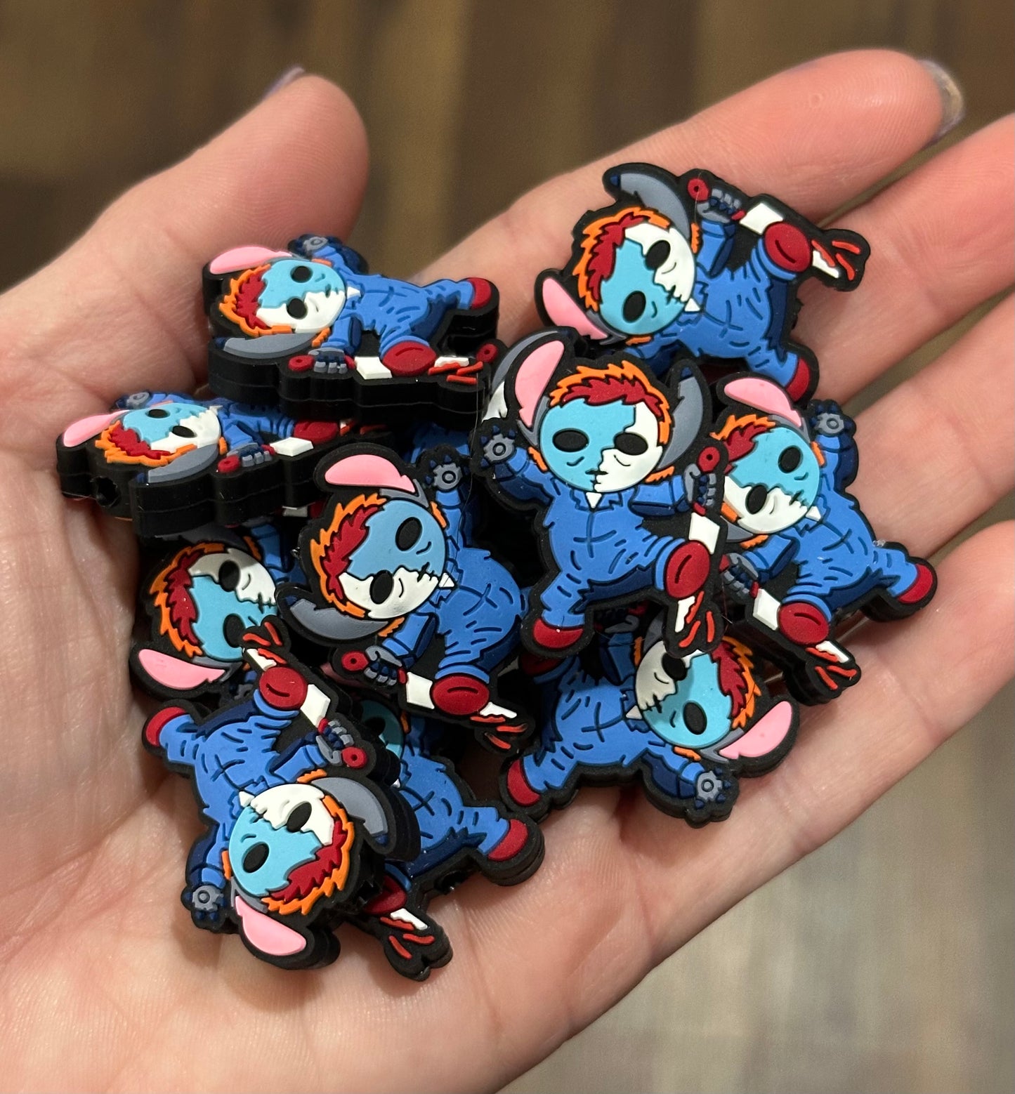 Halloween Blue Guy Focal Bead