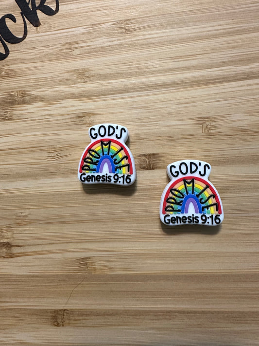 God’s Promise Silicone Focal Bead
