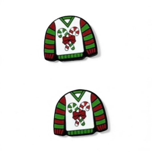 Christmas Sweater Silicone Focal Bead