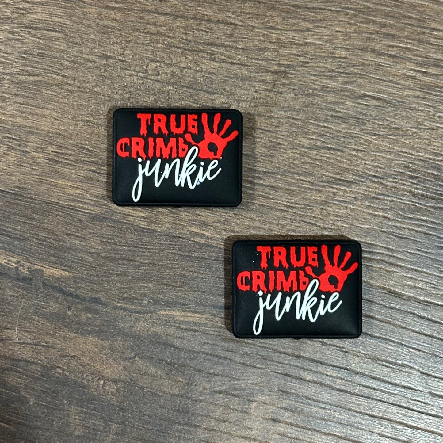 Halloween True Crime Junkie Silicone Focal Bead