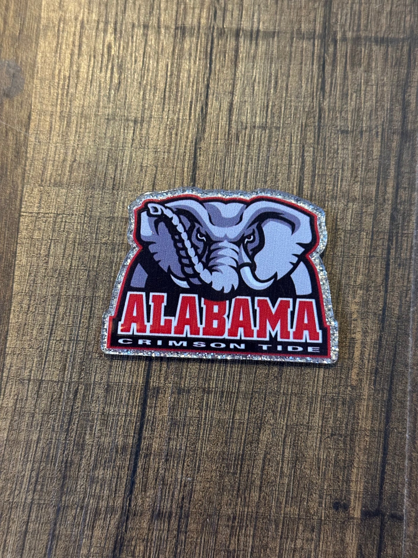 Alabama Football Acrylic Flatback Glitter