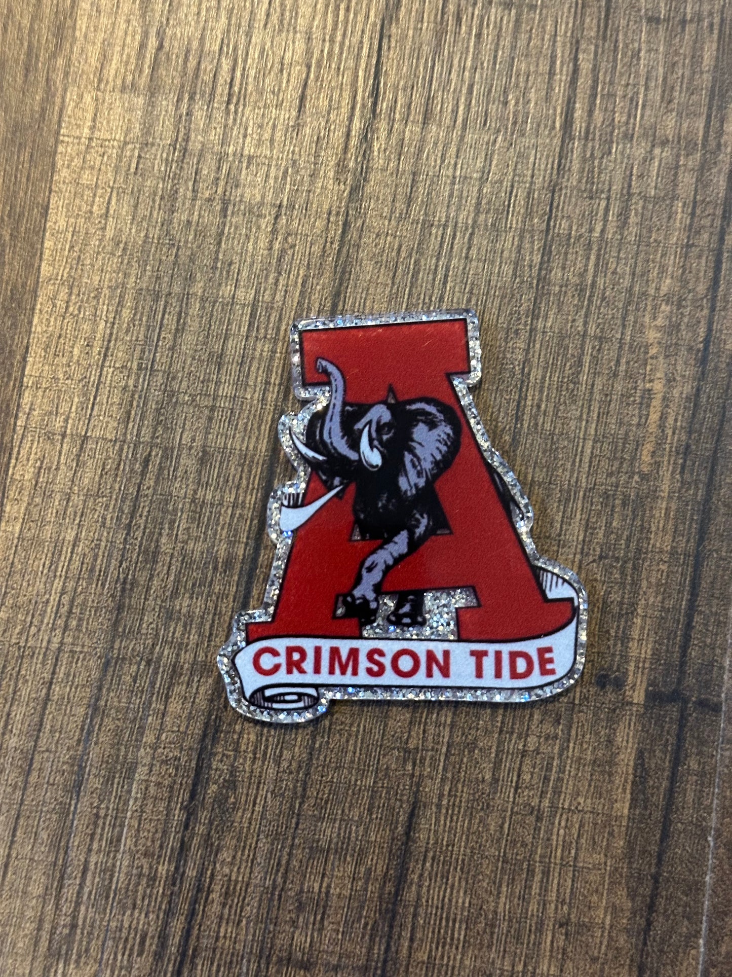 Alabama Football Acrylic Flatback Glitter