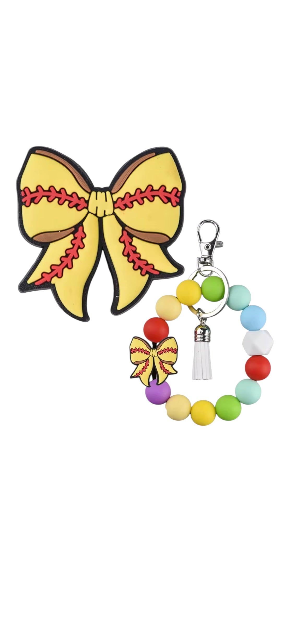 Bows Sports PVC Focal Bead