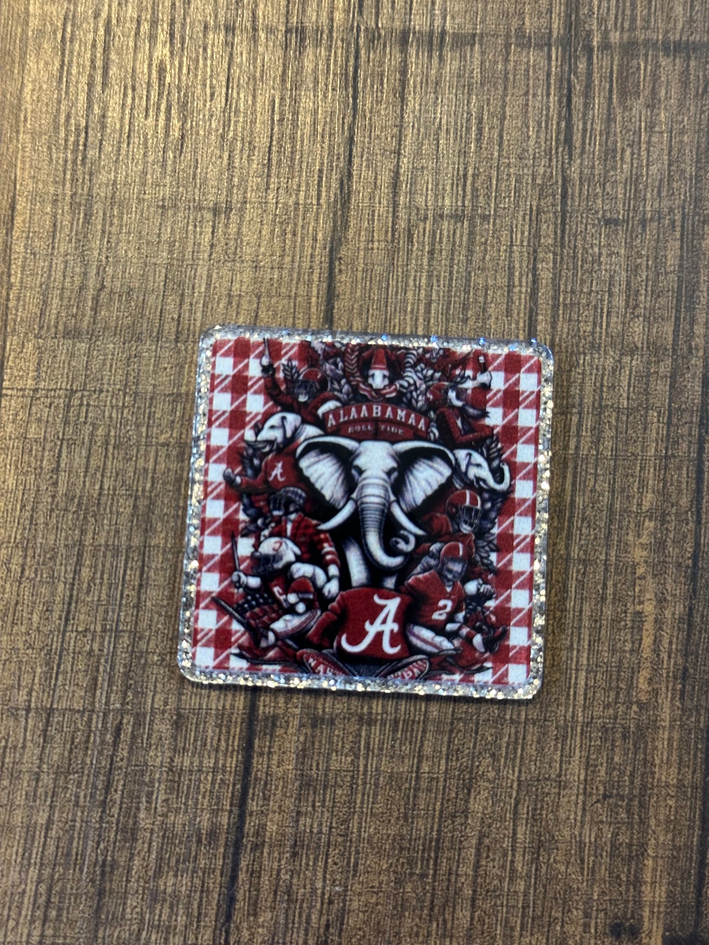Alabama Football Acrylic Flatback Glitter